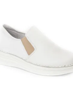 Pantofi piele naturala 9200 alb imagine