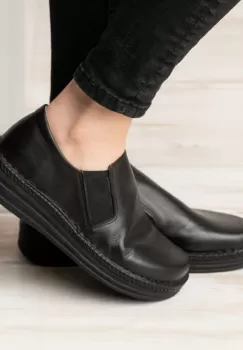Pantofi piele naturala 9200 negru imagine
