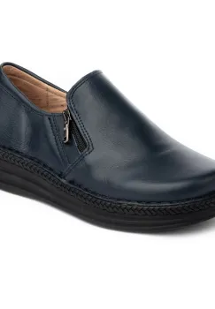 Pantofi piele naturala 9300 blu imagine
