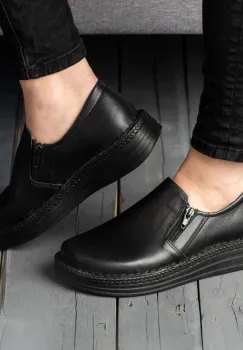 Pantofi piele naturala 9300 negru imagine