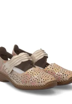 Pantofi piele naturala Rieker 41399-92 color imagine