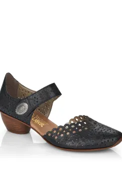 Pantofi piele Rieker 43753-00 negru imagine