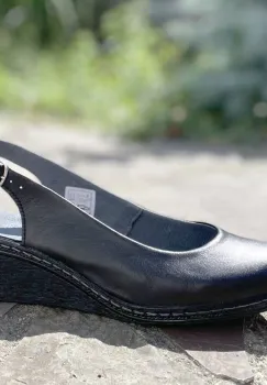 Sandale piele naturala 006 negru imagine