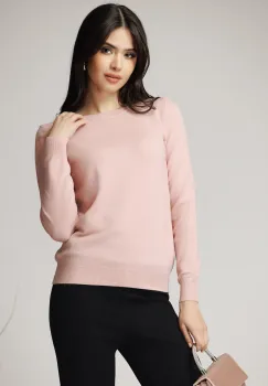 Bluza din tricot roz imagine