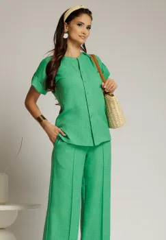 Bluza DY Fashion de vara tip camasa cu guer tip tunica imagine