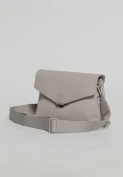 Geanta lila tip plic cu design elegant si inchidere cu clapeta imagine