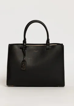 Geanta neagra eleganta cu design structurat imagine