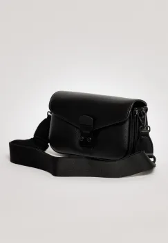 Geanta neagra mica din piele ecologica imagine