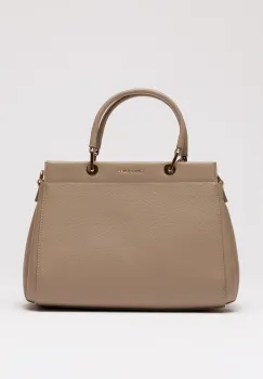 Geanta office beige din piele ecologica imagine