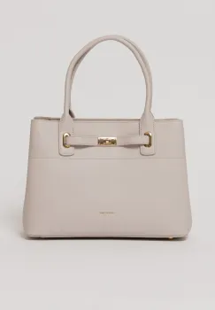 Geanta office lila cu detalii aurii imagine