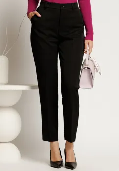 Pantaloni negri office din stofa imagine