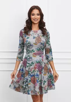 Rochie Dy Fashion gri clos cu lurex imagine