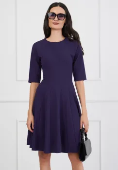 Rochie DY Fashion mov clos cu maneci trei sferturi imagine