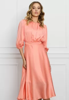 Rochie DY Fashion somon cu bust incretit imagine