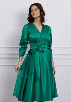 Rochie LaDonna verde petrecuta imagine