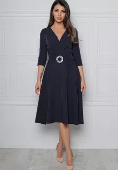 Rochie MBG bleumarin cu catarama imagine