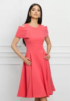 Rochie MBG corai cu umeri goi imagine