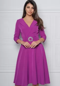 Rochie MBG magenta cu catarama imagine