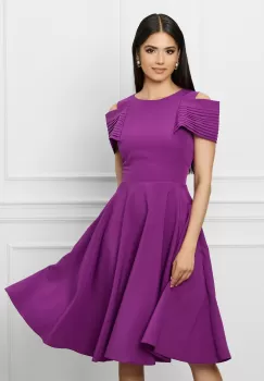 Rochie MBG mov cu umeri goi imagine