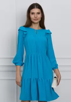 Rochie Moze albastra vaporoasa imagine