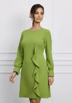Rochie Moze lime cu volanas imagine