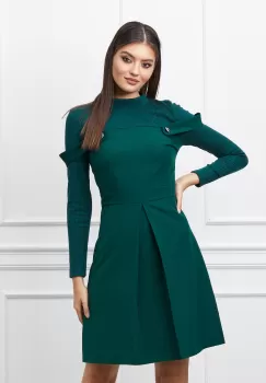 Rochie Moze verde cu bretele imagine