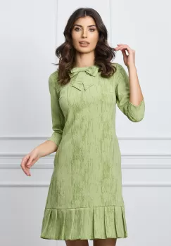 Rochie Moze verde fistic cu funda la bust imagine