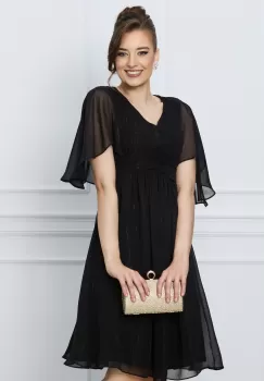 Rochie Sophie neagra cu fir lurex imagine