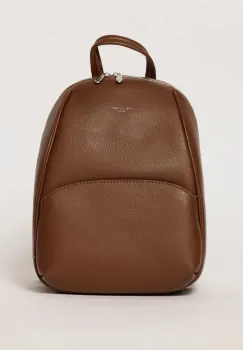 Rucsac maro incapator cu design structurat imagine