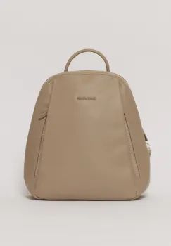 Rucsac taupe cu design structurat imagine