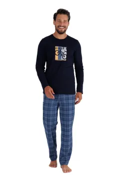 Pijama din bumbac Roy 1471 XL imagine