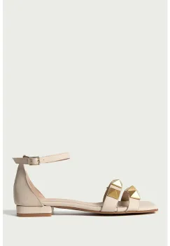 Sandale de piele cu tinte Sienna imagine