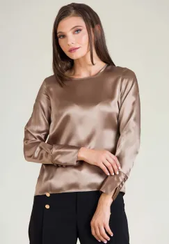Bluza matase Amalia imagine