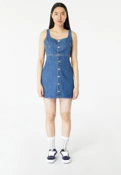 Rochie Tommy Jeans Slim Fit Dress Bf Denim Medium imagine