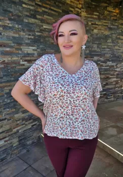Bluza 413 flori 1 Anesia imagine
