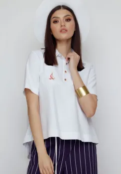 Bluza CC2MZ3154 alba Mizar 38 imagine