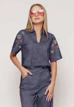 Bluza US4MZ4171 bleumarin Mizar imagine
