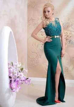 Rochie 008 verde Vigo imagine