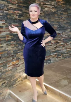 Rochie 1172 bl funda Leonard Collection imagine