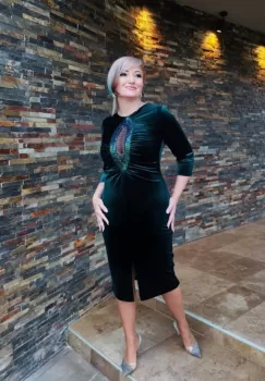 Rochie 1618 verde Leonard imagine