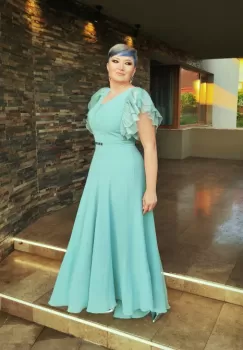 Rochie 2121 blue Fany Lux imagine