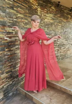 Rochie 2127 coniac Fany Lux imagine