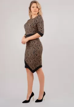 Rochie 4453 imprimata La Donna imagine