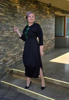 Rochie 492 neagra Effect imagine