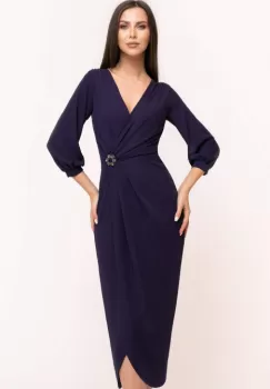 Rochie 5058 Z36 bleumarine Ginette imagine