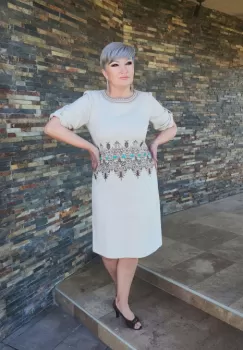 Rochie 525 bej Effect imagine