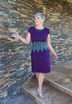 Rochie 525 in indigo Effect imagine