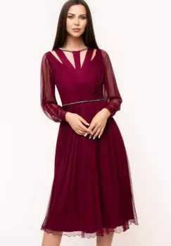 Rochie 537 T66 bordo Ginette imagine