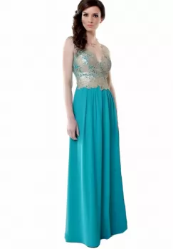 Rochie 548 verde Ginette imagine