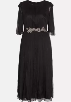 Rochie 710 neagra matase naturala Viada imagine